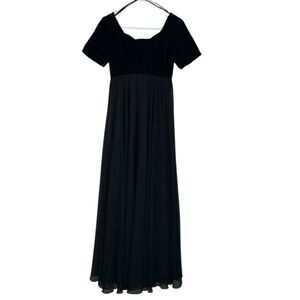 VTG Stage Accents Women Dark Romantic Whimisgoth Fairy Grunge Velvet Dress Sz.4